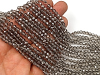 Граненые бусины рондель из хрустального стекла для создания бижутерии (украшений). Диаметр отверстия - 1 мм. Размеры, вес, длина и количество бусин на нити указаны примерно.
, фото №153560