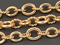 Ювелирная цепочка якорное плетение для создания бижутерии (украшений). Покрытие - золото 14К. Размер звеньев - 10х8х2, 7.5х6х1.5 и 8.5х6х1.5 мм, не замкнуты. Цена указана за 20 см. При покупке от 2 мерок, вы получаете 40, 60 и другие отрезки, кратные 20 см, одним отрезком.
, фото №153826