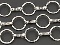 Ювелирная цепочка с плетением шторки для создания бижутерии (украшений). Покрытие - родий. Размер звеньев - 8x0.6 и 8x3x1.5 мм, одно не замкнуо. Цена указана за 20 см. При покупке от 2 мерок, вы получаете 40, 60 и другие отрезки, кратные 20 см, одним отрезком.
, фото №153886