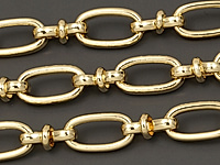 Ювелирная цепочка якорное плетение для создания бижутерии (украшений). Покрытие - золото 14К. Размер звеньев - 10х5х1.5 и 8х3.5 мм, одно не замкнуто. Цена указана за 20 см. При покупке от 2 мерок, вы получаете 40, 60 и другие отрезки, кратные 20 см, одним отрезком.
, фото №153913