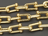 Ювелирная цепочка с глидерным плетением для создания бижутерии (украшений). Покрытие - золото 14К. Размер звена - 11x7x2.8 мм, не замкнуты. Цена указана за 20 см. При покупке от 2 мерок, вы получаете 40, 60 и другие отрезки, кратные 20 см, одним отрезком.
, фото №153925