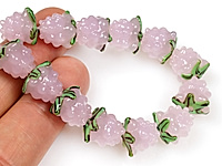Стеклянные бусины лэмпворк (lampwork) "Розовая малина с рисунчатой подложкой" для создания украшений (бижутерии). Диаметр отверстия 2 мм. Размеры и вес усреднены. Точнее замеряем по требованию.


, фото №160183