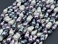 Бусины барочного жемчуга касуми Майорка (Majorika) белый, гематит, бежевый. Диаметр отверстия 1 мм. Размеры, вес, длина и количество бусин на нити указаны примерно. Точнее замеряем по требованию. Мелкие выемки.
, фото №161353