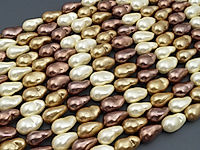 Бусины барочного жемчуга касуми Майорка (Majorika) кремовый, шоколадный, бежевый микс. Диаметр отверстия 1 мм. Размеры, вес, длина и количество бусин на нити указаны примерно. Точнее замеряем по требованию. Мелкие выемки.
, фото №161374