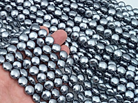 Бусины барочного жемчуга таблетка, монетка серебро. Диаметр отверстия 1 мм. Размеры, вес, длина и количество бусин на нити указаны примерно. Точнее замеряем по требованию. Мелкие выемки.
, фото №161407