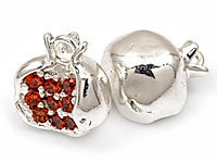Подвеска "Мятый серебряный гранат" для создания бижутерии (украшений). Покрытие - родий. Вставки - инкрустация цветными фианитами. Размеры - 11х10х6.5 мм. Диаметр подвесного колечка - 1.5 мм, колечко замкнуто. Цена указана за штуку.
, фото №161446