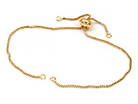 Основа для браслета с бусиной стоппером "Два фианита" для создания бижутерии (украшений). Покрытие - золото 14К. Вставки - фианиты. Толщина цепочки - 1 мм. Диаметр подвесных колечек - 3 мм, колечки не замкнуты. Размер бусины стоппера - 7х4 мм. Максимальная длина браслета - 11.5 см, размер регулируется бусиной стоппером. Цена указана за штуку.
, фото №161461