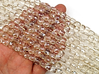 Граненые стеклянные бусины квадрат "Цитрин" из хрустального стекла для создания бижутерии (украшений). Диаметр отверстия - 1.5 мм. Размеры, вес, длина и количество бусин на нити указаны примерно. Микровыемки.
, фото №162669