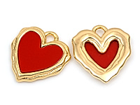 Подвеска "Красное мятое сердце в золоте" для создания бижутерии (украшений). Вставка - красный акрил. Покрытие - золото 14К. Размеры - 16х14х2 мм. Размеры подвесного колечка - 2х1 мм, колечко замкнуто. Цена указана за штуку.
, фото №162973