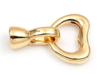 Многорядный замочек "Гладкое золотое сердце" для создания бижутерии (украшений). Покрытие - золото 14К. Размер сердца - 13х10х2.5 мм, пространство внутри сердца - 8х6 мм, размеры двух отверстий для тросика - 1.8-1 мм.&nbsp;
Размер замочка - 12х5.5 мм, внешний диаметр чашечки замочка - 5.5 мм, внутренний - 4 мм, перекладина по центру чашечки замочка - 4х0.5 мм. Цена указана за штуку.


, фото №163106