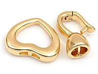 Многорядный замочек "Гладкое золотое сердце" для создания бижутерии (украшений). Покрытие - золото 14К. Размер сердца - 13х10х2.5 мм, пространство внутри сердца - 8х6 мм, размеры двух отверстий для тросика - 1.8-1 мм.&nbsp;
Размер замочка - 12х5.5 мм, внешний диаметр чашечки замочка - 5.5 мм, внутренний - 4 мм, перекладина по центру чашечки замочка - 4х0.5 мм. Цена указана за штуку.


, фото №163108