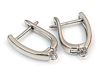 Швензы с английским замком "Серебряная лента" для создания бижутерии (украшений). Покрытие - родий. Размеры - 18х12х3 мм. Размеры подвесного колечка - 1.8х0.8 мм, колечко не замкнуто. Размеры штифта - 11х0.9 мм. Цена указана за пару.
, фото №163132