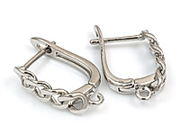 Швензы с английским замком "Серебряный панцирь" для создания бижутерии (украшений). Покрытие - родий. Размеры - 20х13х4 мм. Размеры подвесного колечка - 1.9х0.9 мм, колечко не замкнуто. Размеры штифта - 11х0.9 мм. Цена указана за пару.
, фото №163136