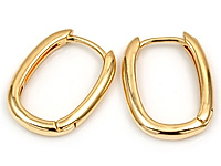 Швензы конго "Золотой овал" для создания бижутерии (украшений). Покрытие - золото 14К. Размеры - 18х13.5х2.2 мм. Размеры штифта - 6х0.8 мм, внутреннее пространство - 14х9 мм. Цена указана за пару.&nbsp;
, фото №163317
