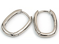Швензы конго "Серебряный овал" для создания бижутерии (украшений). Покрытие - родий. Размеры - 18х13.5х2.2 мм. Размеры штифта - 6х0.8 мм, внутреннее пространство - 14х9 мм. Цена указана за пару.&nbsp;
, фото №163319