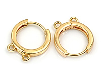 Швензы конго "Золотое колечко" для создания бижутерии (украшений). Покрытие - золото 14К. Размеры - 13х13х2.5 мм, внутреннее пространство - 9х2.5 мм. Размеры штифта - 7х0.9 мм. Размеры двух подвесных колечек - 3х0.8 мм, колечко не замкнуто, внутренний диаметр - 1.5 мм. Цена указана за пару.
, фото №163345