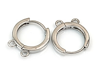 Швензы конго "Серебряное колечко" для создания бижутерии (украшений). Покрытие - родий. Размеры - 13х13х2.5 мм, внутреннее пространство - 9х2.5 мм. Размеры штифта - 7х0.9 мм. Размеры двух подвесных колечек - 3х0.8 мм, колечко не замкнуто, внутренний диаметр - 1.5 мм. Цена указана за пару.
, фото №163347