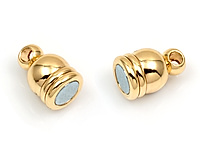 Магнитный замочек "Золотые круги" для создания бижутерии (украшений). Покрытие - золото 14К. Размеры центрального элемента без колечек - 12х6 мм. Диаметр двух подвесных колечек - 1.8 мм, колечки замкнуты, внешние размеры колечка - 3х3 мм. Цена указана за штуку.
, фото №163405