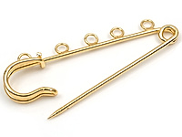 Основа для броши с пятью петельками для создания бижутерии (украшений). Покрытие - золото 14К. Диаметр подвесных колечек  - 3 мм, колечки замкнуты. Цена указана за штуку.&nbsp;


, фото №163415