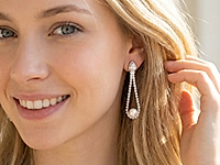 Набор для сборки сережек капель включает швензы пусеты с ювелирным кристаллом каплей, стразовую цепочку и ювелирную проволоку для крепления бусины жемчуга.
Мастер - класс, как собрать серьги капли с жемчугом, ЗДЕСЬ .
Как и с чем носить
Серьги капли с жемчугом и стразовой цепочкой гармонично сочетаются с вечерними и деловыми образами. Подходят к классическим платьям, блузам и пиджакам. Хорошо смотрятся с прическами, открывающими шею, подчёркивая изящество украшения.
, фото №163473