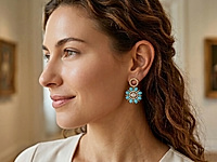 Весенний, пахнущий свежестью набор материалов для сережек и кулона. Для сборки мы использовали леску, конннекторы, швензы и сверкающие стеклянные бусины.&nbsp;

Мастер-класс, как собрать украшение "Незабудки"&nbsp;
, фото №163489