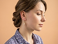 Набор материалов для сборки сережек из бусин капель розового кварца, ажурных шапочек и швенз крючков. Основа украшения - пин с шариком.
Мастер - класс, как собрать серьги из бусин капель и ажурной шапочки, ЗДЕСЬ.
, фото №163557