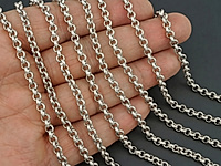 Ювелирная цепочка ролло (шопард) для создания бижутерии (украшений). Покрытие - родий. Размер звена - 4.5х1.6 мм, не замкнуто. Диаметр внутри звена - 3 мм. Цена указана за 20 см. При покупке от 2 мерок, вы получаете 40, 60 и другие отрезки, кратные 20 см, одним отрезком.
, фото №163685