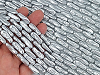 Бусины серебряного барочного жемчуга майорка бива палочка (majorika). Диаметр отверстия 1.1 мм. Микровыемки. Размеры, вес, длина и количество бусин на нити указаны примерно. Точнее замеряем по требованию.
, фото №163750