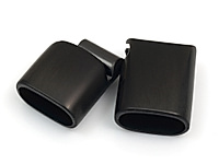 Плоскийй магнитный замочек с фиксатором для шнура (ленты, тесьмы) для создания бижутерии (украшений). Диаметр отверстий - 12х6 мм, глубина - 10 мм. Металл  - нержавеющая сталь. Покрытие - гальваническое. Открывается, выдвигаясь вбок. Цена указана за штуку.
, фото №163813