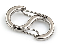 Двойной замочек карабин  из нержавеющей стали для создания бижутерии (украшений). Металл - нержавеющая  сталь. Цвет - родий. Размер замка - 19.5х10.5х1.8 мм. Внутреннее пространство  - 6 мм. Цена указана за штуку.

, фото №163819
