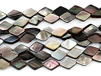 Бусины черного перламутра ромб.  Диаметр отверстия 0.8 мм. Размеры, вес, длина и количество бусин на нити указаны примерно. Точнее замеряем по требованию.
, фото №163948