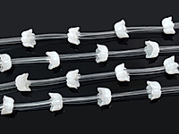 Резные бусины ландыши белого перламутра. Диаметр отверстия 1 мм. Размеры и вес усреднены. Точнее замеряем по требованию. Микровыемки.
, фото №164023