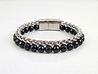 Набор материалов для мужского браслета с магнитным замочком, цепочкой колосок и бусинами черного агата.

Мастер - класс, как собрать браслет с магнитным замочком, ЗДЕСЬ.  &nbsp;
, фото №164047