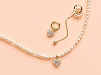 Набор материалов для сборки чокера и сережек с подвеской сердцем, натуральным жемчугом рис и хрустальными бусинами разделителями. Основа сборки - ювелирный тросик, кримпы, калоты и замочек с регулируемой цепочкой удлинителем. Серьги конго можно украсить  жемчужной подвеской бубликом, подвеской на ювелирной цепочке или любым другим декоративным элементом по вкусу.&nbsp;

Мастер - класс, как собрать чокер с помощью калот, ЗДЕСЬ.



, фото №164156