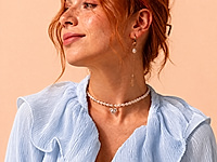 Набор материалов для сборки чокера и сережек с подвеской сердцем, натуральным жемчугом рис и хрустальными бусинами разделителями. Основа сборки - ювелирный тросик, кримпы, калоты и замочек с регулируемой цепочкой удлинителем. Серьги конго можно украсить  жемчужной подвеской бубликом, подвеской на ювелирной цепочке или любым другим декоративным элементом по вкусу.&nbsp;

Мастер - класс, как собрать чокер с помощью калот, ЗДЕСЬ.



, фото №164158