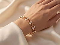Набор материалов для создания двухрядного браслета в стиле Булгари (Bulgari) с жемчугом майорка и изящными ювелирными цепочками - авторское решение для украшения с акцентом на роскошь и современную классику.
✅МАСТЕР - КЛАСС ЗДЕСЬ 👈
Жемчуг с идеальной формой и мягким блеском гармонично сочетается с металлом, создавая объем и выразительную фактуру. Исходную длину украшения в 20 см можно менять - укорачивать или удлинять по вкусу, добавляя либо убавляя количество жемчужных бусин. Жемчуг майорка можно поменять на натуральный жемчуг.
, фото №167009