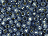 Бисер Toho, размер 8/0. Цвет #2102 (Внутреннее серебрение, молочный монтана).  Производитель - Япония. Цена указана за 10 грамм., фото №20683