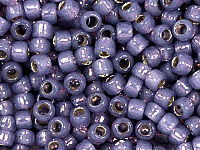 Бисер Toho, размер 8/0. Цвет #2124 (внутреннее серебрение, молочный, лаванда). Производитель - Япония. Цена указана за 10 грамм., фото №20710