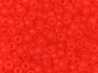 Бисер Toho, размер 11/0. Цвет #5F (Матовый прозрачный, светлый рубин). Цена указана за 10 грамм. Производитель - Япония., фото №20728