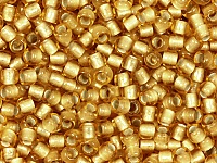 Бисер Toho, размер 11/0. Цвет #22F (Внутреннее серебрение, матовый, светлый топаз). Цена указана за 10 грамм. Производитель - Япония., фото №20768