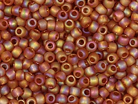 Бисер Toho, размер 11/0. Цвет #162CF (матовый прозрачный, радужный темный топаз). Цена указана за 10 грамм. Производитель - Япония.грамм., фото №20854