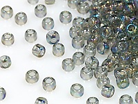 Бисер Toho, размер 11/0. Цвет #176 (Радужный прозрачный, черный алмаз).  Цена указана за 10 грамм. Производитель - Япония.