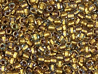 Бисер Toho, размер 11/0. Цвет #262 (Окрашенный изнутри, хрусталь/золото). Цена указана за 10 грамм. Производитель - Япония., фото №20903