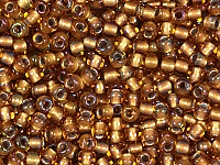 Бисер Toho, размер 11/0. Цвет #278 (внутренняя позолота, топаз). Цена указана за 10 грамм. Производитель - Япония. , фото №20905