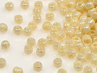 Бисер Toho, размер 11/0.  Цвет #409 (Радужный непрозрачный, светло-бежевый). Цена указана за 10 грамм. Производитель - Япония. , фото №20932