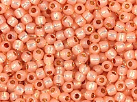 Бисер Toho, размер 11/0.  Цвет #PF2111 (Permanent Finish внутреннее серебрение, молочный, персик). Производитель - Япония. Цена указана за 10 грамм., фото №20993