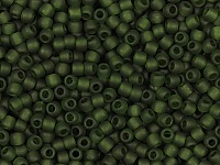 Бисер Toho, размер 15/0. Цвет #940F (Матовый прозрачный, оливковый). Цена указана за 10 грамм. Производитель - Япония., фото №21069