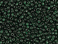 Бисер Toho, размер 15/0. Цвет #939F (Матовый прозрачный, зеленый изумруд). Цена указана за 10 грамм. Производитель - Япония. , фото №21073