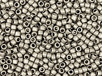 Бисер Toho, размер 15/0. Цвет #566 (Металлизированный матовый, античное серебро).  Цена указана за 10 грамм. Производитель - Япония., фото №21080