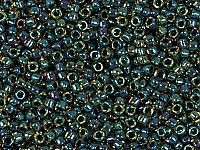 Бисер Toho, размер 15/0. Цвет #243 (Окрашенный изнутри, топаз/непрозрачный изумруд). Цена указана за 10 грамм. Производитель - Япония. , фото №21105